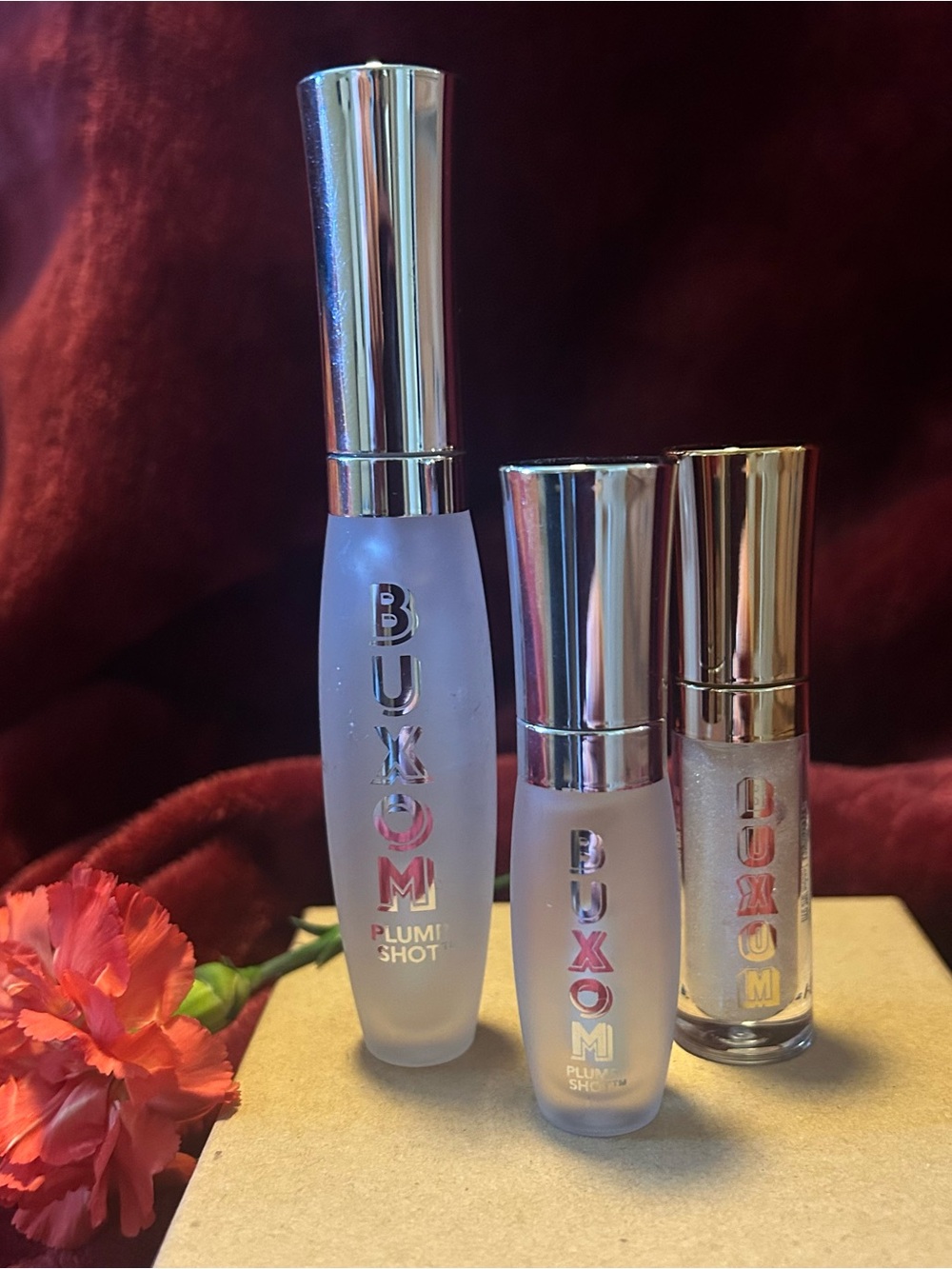 BUXOM Lip Bundle - Plumping Serum in 2 Sizes + Travel Size Shimmery Gloss